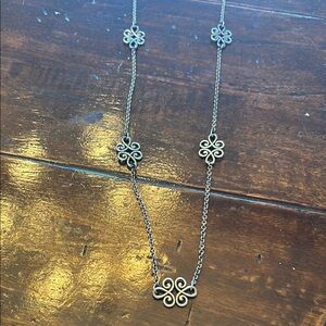 Elegant Silver  Floral Necklace James Avery
